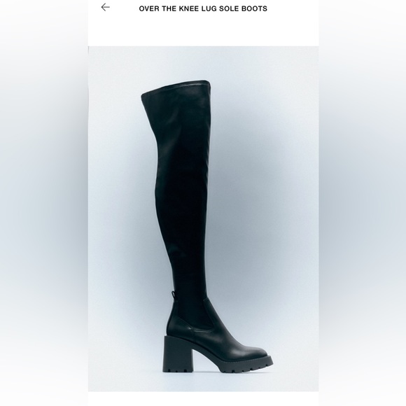 Zara over the knee platform boots - Picture 2 of 2